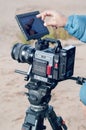 ANTALYA, TURKEY - JANUARY 8, 2019: Filming with RED Dragon 6k camera