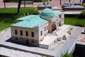 Antalya, Turkey - July 1, 2022: Model of Ethnography Museum of Ankara, located at Dokuma Park, a popular park with an open-air Royalty Free Stock Photo