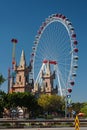 Antalya, Turkey - May 13, 2022: Aktur Park and Heart of Antalya amusement park near Migros 5M shopping mall, a popular meeting Royalty Free Stock Photo