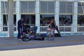 Antalya, Turkey: May 26, 2021: Group of traveling people at the airport at the territory of airport. Traveling during a