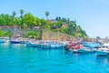 The boats in Antalya marina