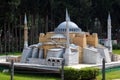 Antalya, Turkey - May 19, 2022: Model of Istanbul Hagia Sophia at Dokuma Park, a popular park with play areas, picnic spots and an