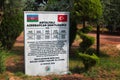 Antalya, Turkey - May 19, 2022: Park of Azerbaijan heroes Antalya at Dokuma Park, a popular park with play areas, picnic spots and Royalty Free Stock Photo