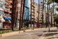 Antalya, Turkey - may 2023 View of 100th Anniversary Boulevard, a busy street in the central Antalya