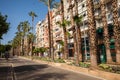 Antalya, Turkey - may 2023 View of 100th Anniversary Boulevard, a busy street in the central Antalya