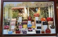 Antalya, Turkey, 25.07.2020. Multicolored women`s a bags in the shop window