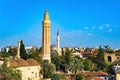 Yivli Minare Camii Fluted Minaret Mosque in historic center in Antalya