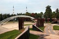 Antalya, Turkey - October 14, 2022: Martyrs` park, dedicated to the heroism of Turkish soldiers, the victory in Canakkale, the