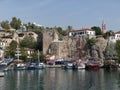 Turkey - Antalya - Harbour in the Old City as Seen From the Lighthouse Royalty Free Stock Photo