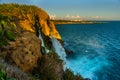 ANTALYA, TURKEY: The scenic view of Duden waterfall in Antalya Royalty Free Stock Photo