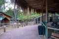 Antalya, Turkey - September 23, 2022: Animals in the small zoo in Antalya, Turkey