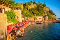 Antalya, Turkey - September 10, 2022: People on the beach near port in old town of Antalya, Turkey Royalty Free Stock Photo