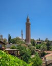 Yivli Minare Mosque in Antalya, Turkey Royalty Free Stock Photo