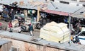 Shops in the street on a typical weekday in Antananarivo, Madagascar