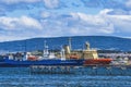 Antarcitica Ships Harbor Punta Arenas Chile Royalty Free Stock Photo
