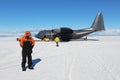 Antarctic air travel Royalty Free Stock Photo