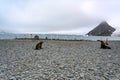 Cemetery of Base Naval Orcadas, Argentine Antarctic Research Station with Museum, Laurie Island, one of the South Orkney Islands
