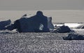 Antarctic iceberg with hole Royalty Free Stock Photo