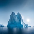 Antarctic iceberg in the ocean