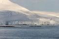 Antarctic landscape with iceberg at sea Royalty Free Stock Photo