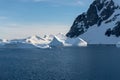 Antarctic landscape with iceberg at sea Royalty Free Stock Photo