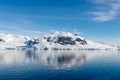 Antarctic landscape with iceberg at sea Royalty Free Stock Photo