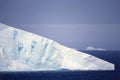 Antarctic icebergs in foreground. Antarctic Peninsula, Antarctica