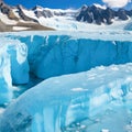 Antarctic melting glacier. Climate change. Global warming environment