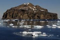 Antarctic rocky island Royalty Free Stock Photo