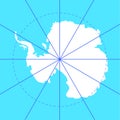 Antarctic south pole map antarctica land