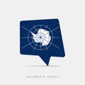 Antarctic Treaty flag bubble chat icon