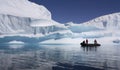 Antarctica - Adventure Tourists Royalty Free Stock Photo