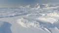 Antarctica aerial majestic landscape drone view