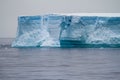 Antarctica - Antarctic Peninsula - Tabular Iceberg in Bransfield Strait Royalty Free Stock Photo