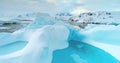 Antarctica glacier melting. Global climate warming