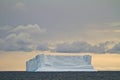 Antarctica - Iceberg At Sunset
