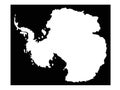 Antarctica map - Earth`s southernmost continent Royalty Free Stock Photo