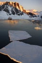 Antarctica - Midnight Sun in the Lamaire Channel