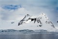 Antarctica mountains covered in fresh snow Royalty Free Stock Photo