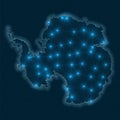 Antarctica network map.