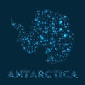 Antarctica network map.