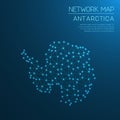 Antarctica network map.