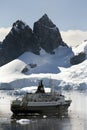 Antarctica - Paradise Bay - Cruise Ship Royalty Free Stock Photo