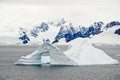 Antarctica - Pinnacle Shaped Iceberg Royalty Free Stock Photo