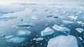 antarctica pinnacled icebergs landscape