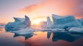 Antarctica is a place of wonder, AI Generative Royalty Free Stock Photo
