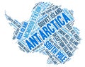 Antarctica top travel destinations word cloud