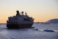 Antarctica - Tourist boat - Midnight Sun Royalty Free Stock Photo