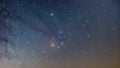 Antares Region of the Milky Way, wide angle view Royalty Free Stock Photo