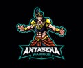 Antasena mascot logo design Royalty Free Stock Photo